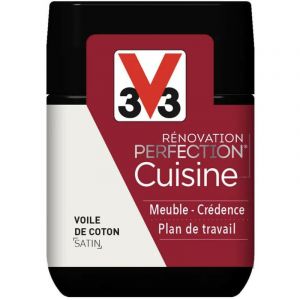 V33 Peinture Renov Cuisine Satin Voile coton Testeur 75ml
