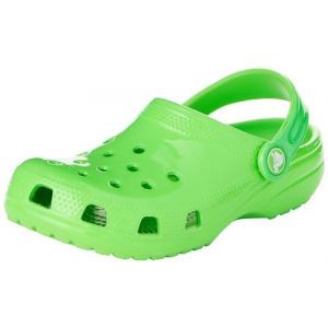 Crocs Mixte Enfant Classic Clog K Sabot, Neon Highlighter Green Slime, 28/29 EU