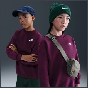 Nike Sweat-shirt enfant SWEAT BORDEAUX - BORDEAUX/WHITE - XL