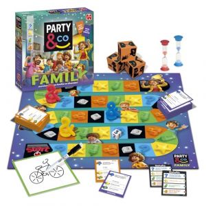 Diset - Party & Co Family, Jeu de soci&eacute;t&eacute; familiale Multi-Test &agrave; partir de 8 Ans