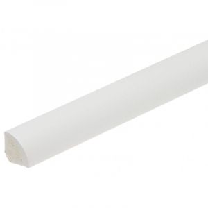 Monmobilierdesign Lot de 1 Quart de rond pvc 13 x 13 mm longueur 2 m Blanc