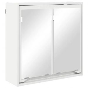 VidaXL Armoire Miroir de Salle de Bain Blanc 60 x 20 x 60 cm