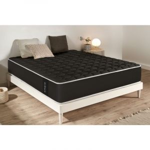 Moonia - Matelas Mousse à memoire de forme Air Black - 160X190 cm