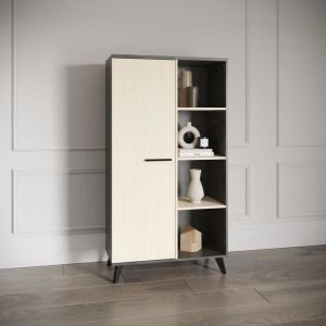 Demeyere Ensemble salon - Banc tv, Table basse, Buffet haut - kent - Chene de fil / Sidewalk