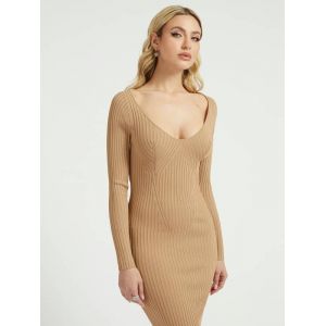 Guess Robe-pull dos ouvert Marron - Couleur Marron - Taille S