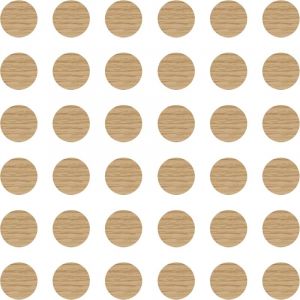 Cyclingcolors 36x Cache vis adhésif autocollant diamètre 25mm protection bouchon trou obturateur meuble table chaise maison, Chêne pierre
