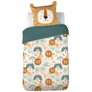 Image de Cot&eacute; D&eacute;co Parure de lit enfant Lion - 100% polyester 72g/m&sup2;