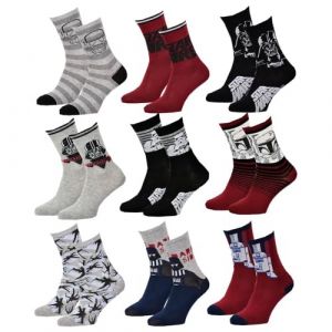 Chaussettes Pack Gar&ccedil;on Star Wars Pack De 9 Paires Chaussettes Surprise