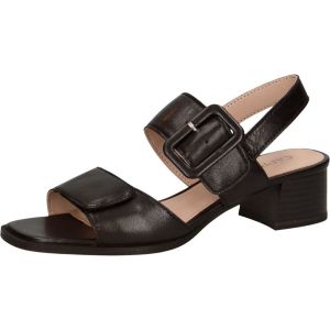 Caprice Femme Damen 9-28205-44 Sandale à Talon, Black Nappa, 37 EU