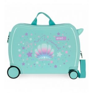 Enso Be a Mermaid Valise Enfant Vert 50x39x20 cms Rigide ABS Serrure &agrave; combinaison 34L 2,1Kgs 4 roues Bagage &agrave; main