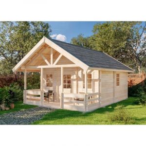 Image de Alpholz - Chalet de jardin Lillehammer iso Naturel, 44 mm Épaisseur paroi 549 x 746 cm