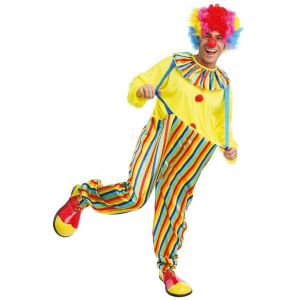 Ruedelafete D&eacute;guisement de clown color&eacute; adulte taille L/XL