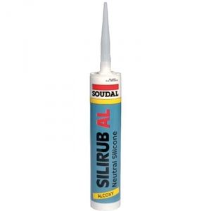 Image de Soudal Mastic silicone marron - 300 ml - Silirub al