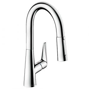 Hansgrohe Talis S M51 Mitigeur monocommande de cuisine 160, douchette coulissante, 2 jets, Coloris: chrome - 72815000