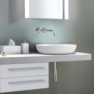 Kaldewei Miena cuvette de lavabo, 3181,autour de, sans trop-plein, diam&egrave;tre 380mm, 909406000, Coloris: Blanc alpin mat avec effet nacr&eacute; - 909406003711