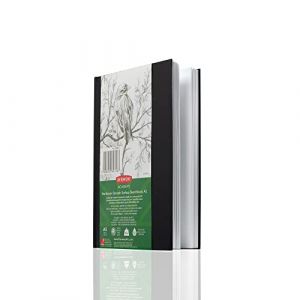 Derwent Academy - Carnet de Croquis A5 avec Couverture Rigide, 128 Feuilles de Papier 135 g/m², Surface Lisse, Pages Pré-perforées, pour Dessin/Croquis/Coloriage, Qualité Professionnelle, 2306011
