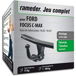 Image de Auto-Hak Rameder Attelage col de cygne + faisceau universel 7 broches - FORD FOCUS C-MAX
