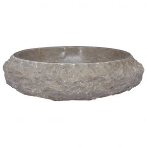 VidaXL Lavabo Gris ?40x12 cm Marbre