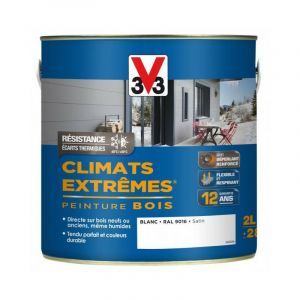 V33 Peinture bois climats extrêmes satin vert basque 2 L