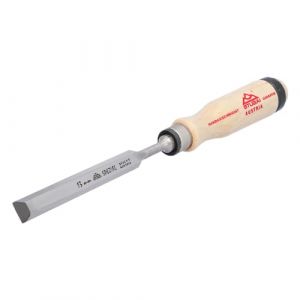 Stubai 353005 Ciseau à Bois Façon Suédois avec Manche, Beige/Argent, 13 mm