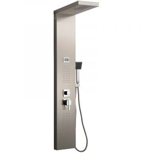 DP Bath Bahamas - Colonne de douche hydromassante en acier inoxydable, argenté