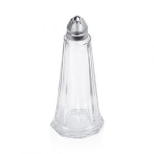 Sali&egrave;re/Poivri&egrave;re en Verre/inox H 110 mm Diam&egrave;tre 45 mm Was Germany