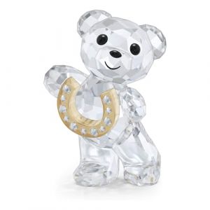 Swarovski Ourson Kris Fer &agrave; Cheval Porte-Bonheur