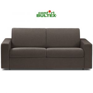 Image de Italian Spirit Canapé convertible rapido CRÉPUSCULE matelas 120cm comfort BULTEX® revêtement polyuréthane taupe