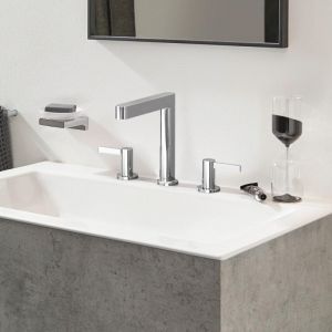 Hansgrohe Mélangeur de lavabo 3 trous Finoris, bonde Push-Open chromé - 76034000