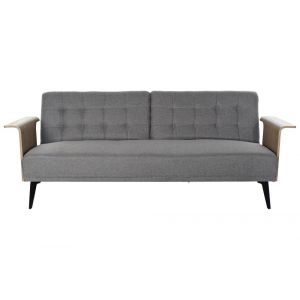TemaHome Boutique Officielle - Canapé convertible maja 2 places Gris Anthracite - Gris
