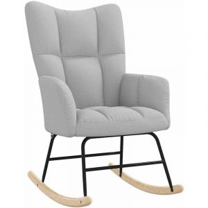 VidaXL Chaise à bascule gris nuage tissu