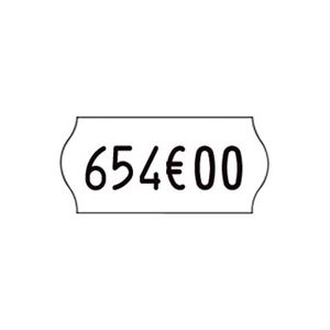 Sato Etiquettes 26 x 12 mm Kendo blanches - Rouleau de 1500 - Lot de 12