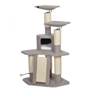 Ebi Griffoir Nagano 66 x 66 x 134 cm - 23 kg - Brun - Pour chat