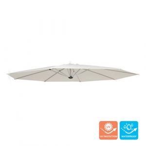 Image de Elios Parasols Toile de remplacement pour tonnelle de Jardin octogonal 3x3 bras en al ini Fan