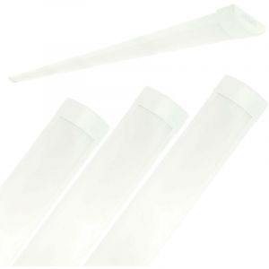 Arum Lighting Arum Lot de 4 R&eacute;glettes LED Extra-plate LINE 118 cm - 32W Blanc Naturel 4000K IP40 Int&eacute;rieur. Tube LED T8 Int&eacute;gr&eacute;
