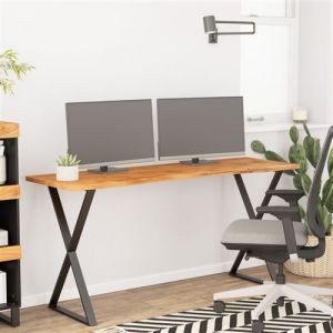VidaXL Dessus de bureau 160x50x2,5 cm rectangulaire bois massif acacia