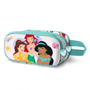 Karactermania Disney Princesses Rainbows-Trousse 3D Double, Multicolore, 22 x 10 cm