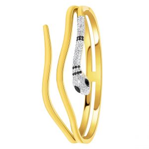Bracelet serpent par So Charm ornée de cristaux Swarovski BS2127-DORE