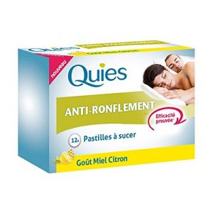 Quies Pastilles anti-ronflement goût miel citron - 12 pastilles