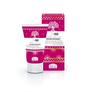 Helan G Oud - Deodorant Femme en Crème, Analcoolique et sans Sels d’Aluminium, Frais et Dermopurifiant, Crème Déodorant Parfumé, Rééquilibrant et Astringent avec Vitamine E, 50 ml - Made in Italy