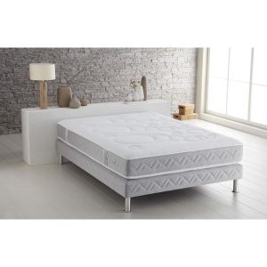 Image de Treca Ensemble matelas Violette 600 et sommier avec pieds (140 x 190 cm)