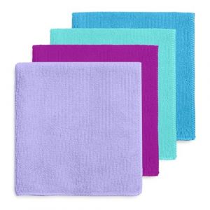 Pano de microfibra reciclada happy rainbow p&ocirc;r do sol 4 unidades - DIVINE GENIUS