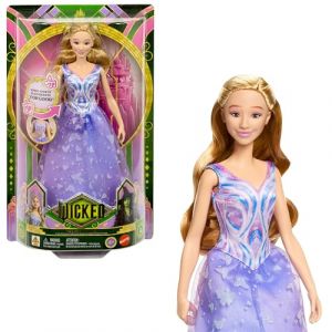 Mattel Universal Pictures Wicked Poupée Glinda Chantante: for Good, avec Tenue Amovible inspirée du Film, Chante for Good en Anglais, JFM10