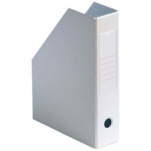 Elba Porte-revues - en PVC soudé - 32 x 24 cm - dos de 10 cm - livré à plat - blanc