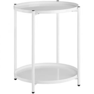 TecTake Table d’appoint OXFORD 45,5 x 45,5 x 53 cm - blanc