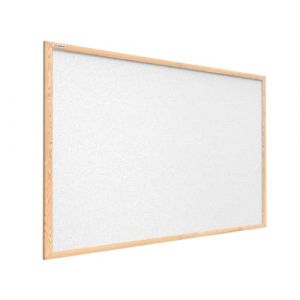 Tableau en Liège Blanc avec Cadre en Bois 90x60cm