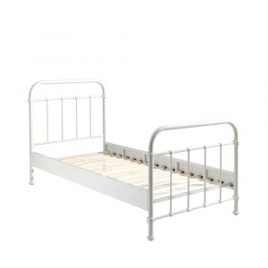 DRAWER Lit enfant en métal 90x200cm - Blanc - Malo