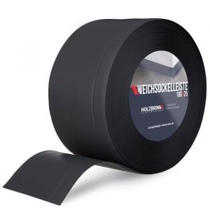Plinthe Souple Noire Plinthe Cassée pvc, 100x25 mm, 20 m - Holzbrink