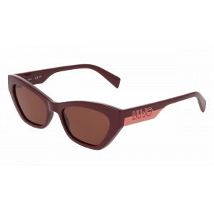 Liu Jo Femme LJ807S 602 Lunettes de soleil Bio-inject Rouge Rouge Carr&eacute; Normale