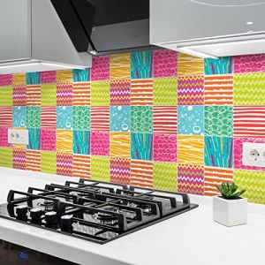 Sticker Mural Carrelage adh&eacute;sif Cuisine Salle de Bain - 24 Stickers CARRELAGES AZULEJOS Belen - 24stickers10x10cm